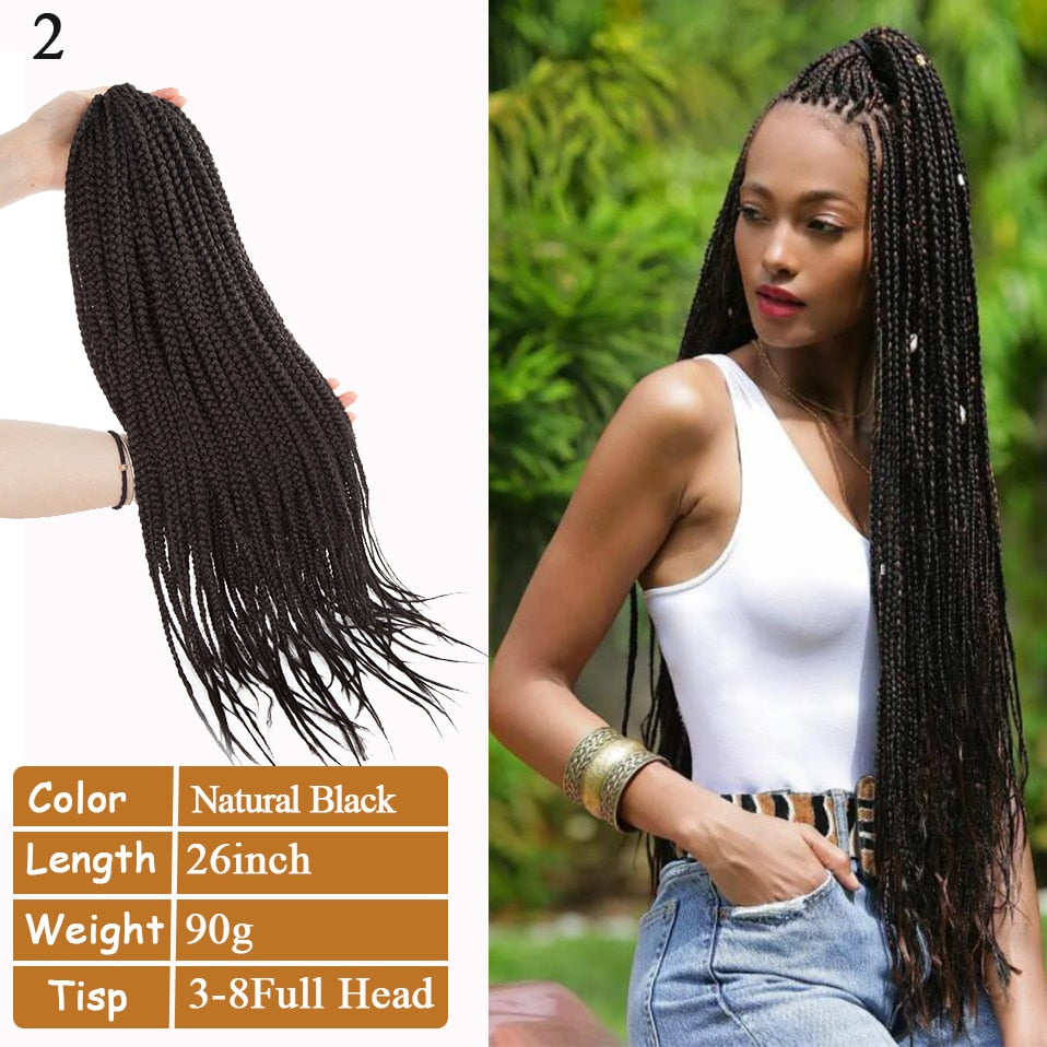 Original Jumbo Braids Hair Extension 3pcs Pure Blonde Color 24inch 100g/pc  For Twist Box Braiding Hair (613#)